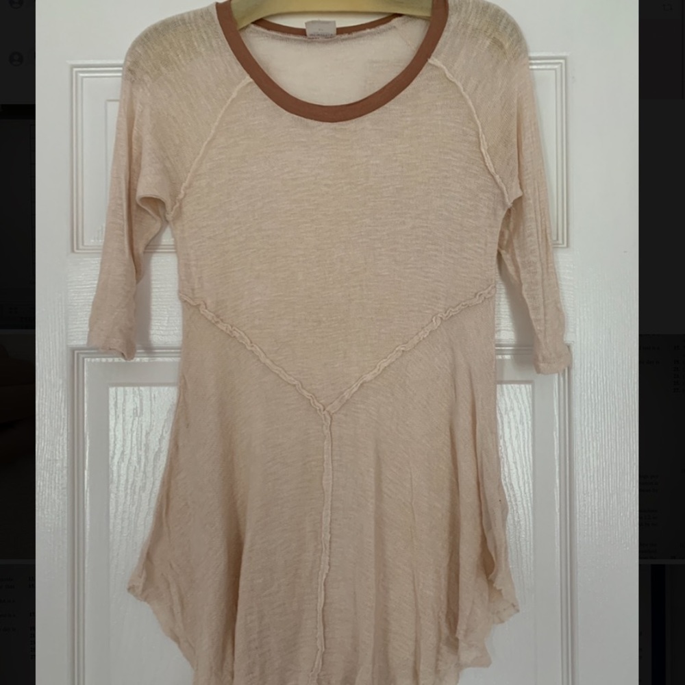Free people mid sleeve shirt